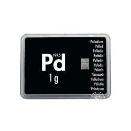 1 g  paladžio luitas 999.5 (atsitiktinis gamintojas)  