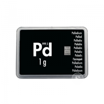 1 g  paladžio luitas 999.5 (atsitiktinis gamintojas)  