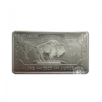1 oz (31.10 g) titano luitas Buffalo, JAV