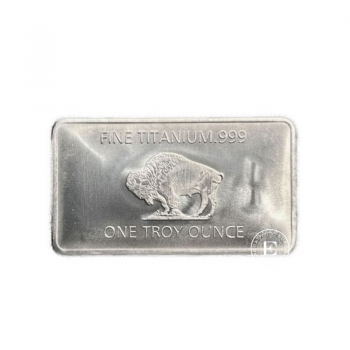 1 oz (31.10 g) titano luitas Buffalo, JAV