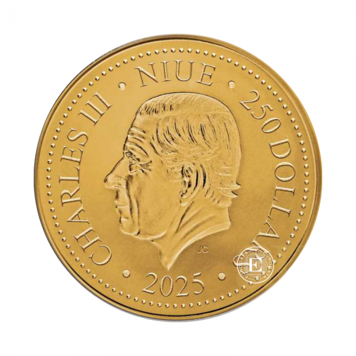 1 oz (31.10 g) auksinė moneta Feniksas, Niujė 2025