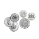 1 oz (31.10 g) platininė moneta (atsitiktiniai metai, atsitiktinio dizaino)