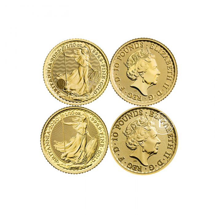 1/10 oz (3.11 g) Goldmünze Britannia - King Charles III, Großbritannien  (random year)