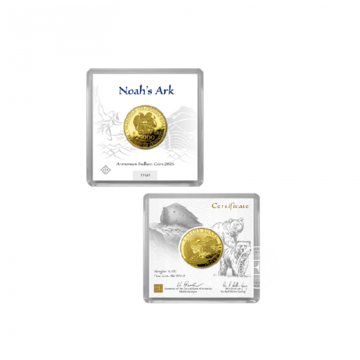 1/2 oz (15.55 g) pièce d'or Noah's Ark, Armenie 2025