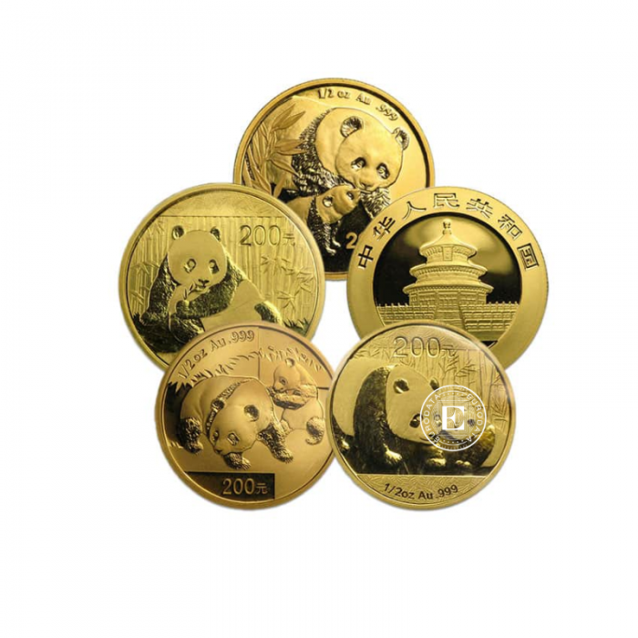 1/2 oz (15.55 g) gold coin Panda, China (random year)