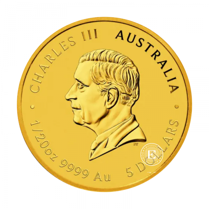 1/20 oz (1.55 g)  gold coin Lunar III - Year of  Snake, Australia 2025