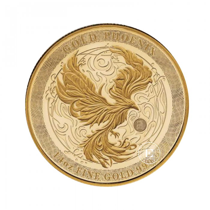 1/4 oz (7.78 g) auksinė moneta Feniksas, Niujė 2025