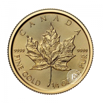 1/4 oz (7.78 g)  gold coin Maple Leaf, Canada 2025
