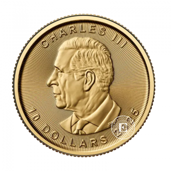 1/4 oz (7.78 g)  gold coin Maple Leaf, Canada 2025