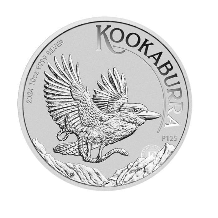 10 oz (311 g) srebrna moneta Kookaburra, Australia 2024