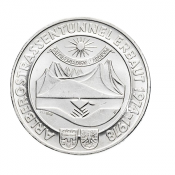 100 šilingų (15.36 g) sidabrinė moneta, Austrija 1974-1979 (atsitiktiniai metai)