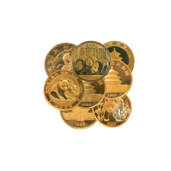 15 g gold coin Panda, China (random year)