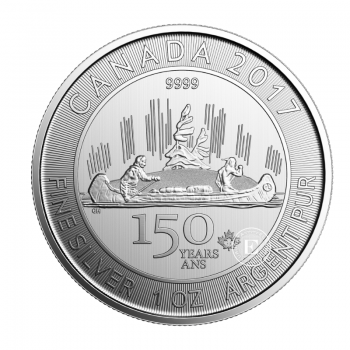 1 oz (31.10 g) silver coin 150 Years of Traveler, Canada 2017