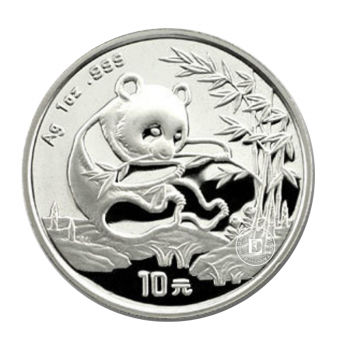 1 oz (31.10 g) sidabrinė moneta Panda, Kinija 1994