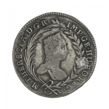 6.53 g sidabrinė moneta Maria Theresia, Bohemijos karalystė 1763