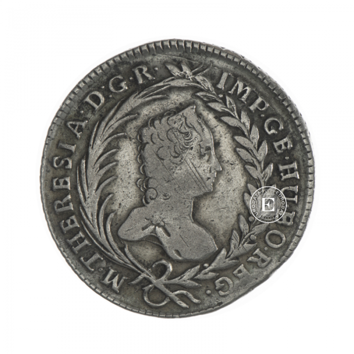 6.53 g silver coin Maria Theresia, Kingdom of Bohemia 1763
