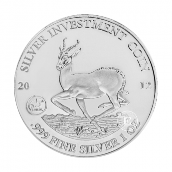 1 oz (31.10 g) sidabrinė moneta Springbok, Gabonas 2012