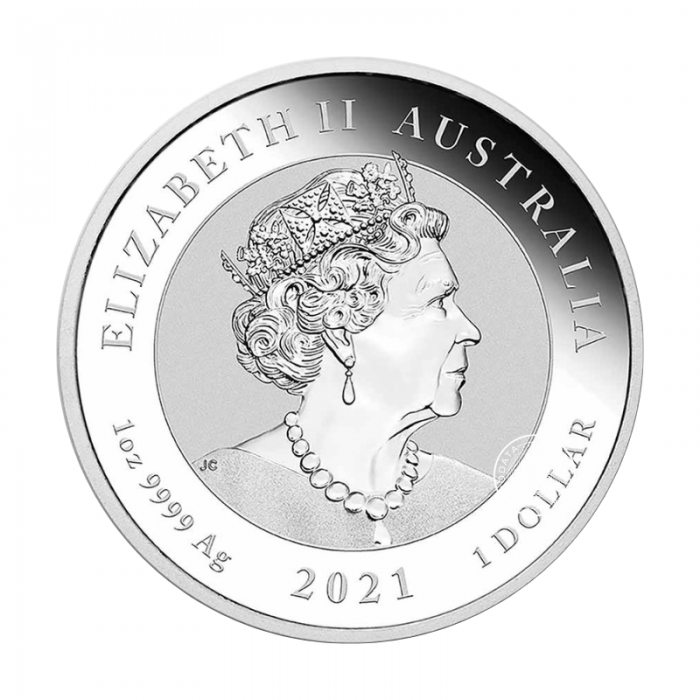 1 oz (31.10 g) sidabrinė moneta Kinijos mitai ir legendos – Drakonas,  Australija 2021