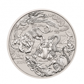 1 oz (31.10 g) srebrna moneta 	Chinese Myths and Legends  - Four Guardians, Australia 2024