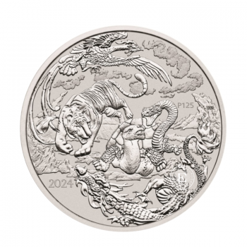 1 oz (31.10 g) sidabrinė moneta Kinijos Mitai ir Legendos  - Four Guardians, Australija 2024