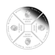 4 oz (124.40 g)  zestaw monet PROOF srebrnych Lunar III -  Horse, Tuvalu 2026 (z certyfikatem)