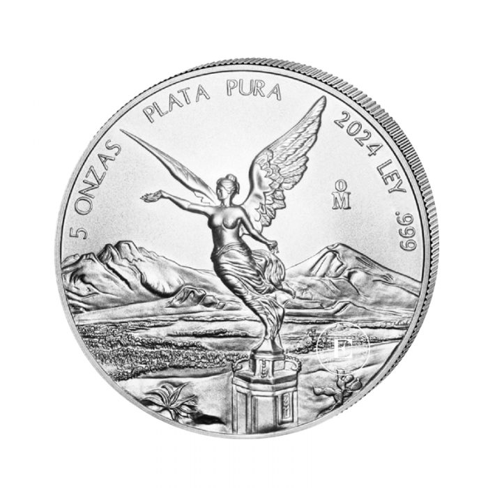 5 oz (155.50 g) srebrna moneta Libertad, Meksyk 2024