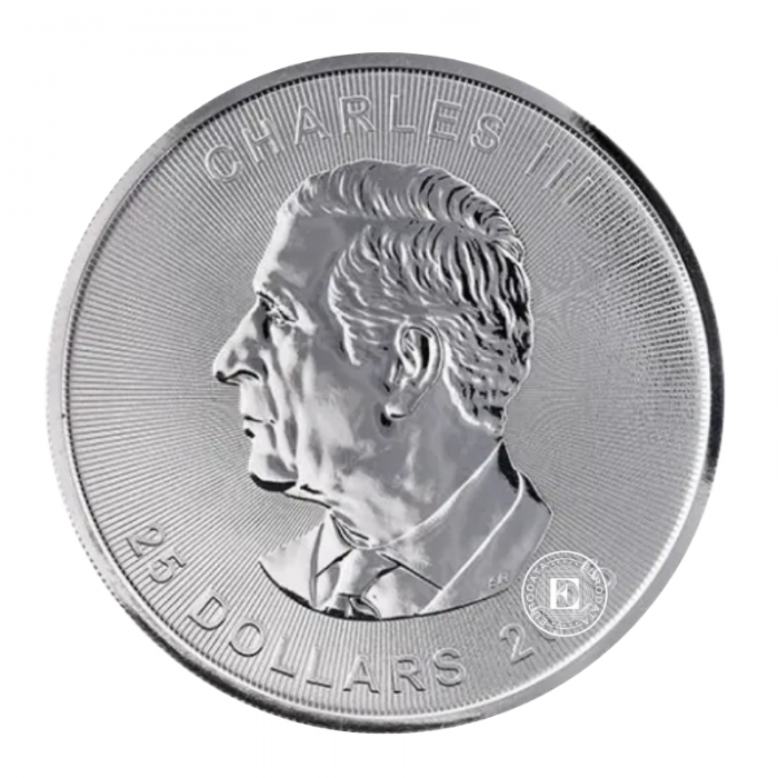5 oz (155.50 g) sidabrinė moneta Klevo lapas, Kanada 2026