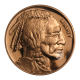 5 oz (155.50 g) copper coin Buffalo, USA (random year)