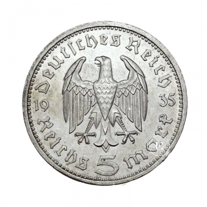 5 marks silver coin Reichsmark, Germany (1933 - 1939)