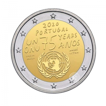 2 Eur moneta Jungtinių Tautų 75-metis, Portugalija 2020