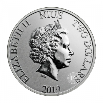 1 oz (31.10 g) sidabrinė moneta The 85th Anniversary of Donald Duck, Niujė 2019