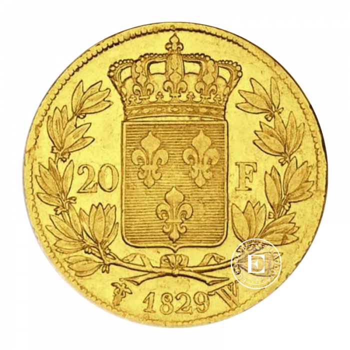 20 franc (5.81 g) gold coin Charles X, France  (1825-1830) 