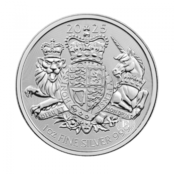 1 oz (31.10 g) sidabrinė moneta Karališkasis herbas, Didžioji Britanija 2025