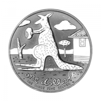 1 oz (31.10 g) sidabrinė moneta Kengūra - RAM, Australija 2008
