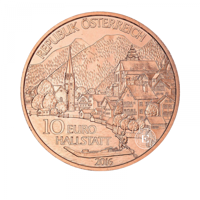 10 Eur varinė moneta Aukštutinė Austrija, Austrija 2016