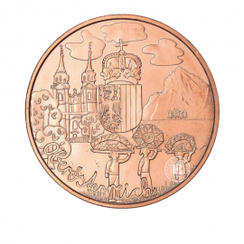 10 Eur copper coin Oberosterreich, Austria 2016