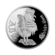 1 lat (31.47 g) silver PROOF coin The Latvian ABC Book, Latvia 2010