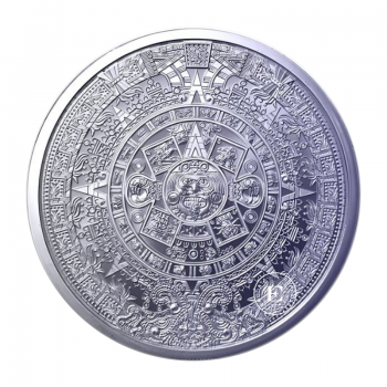 1 oz (31.10 g) titano moneta Aztec Calendar, JAV 2026