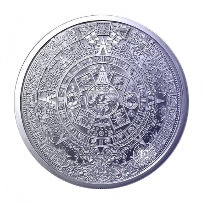 1 oz (31.10 g) titano moneta Aztec Calendar, JAV 2026
