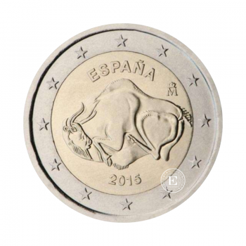 2 Eur moneta UNESCO pasaulio kultūros ir gamtos paveldo objektai – Altamiros urvas, Ispanija 2015