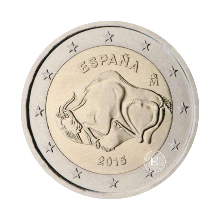 2 Eur coin Unesco’s World Cultural and Natural Heritage Sites — Cave of Altamira, Spain 2015