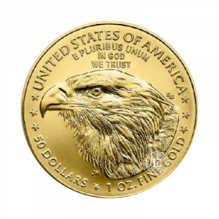 1 oz (31.10 g) auksinė moneta Amerikos Erelis, JAV 2025