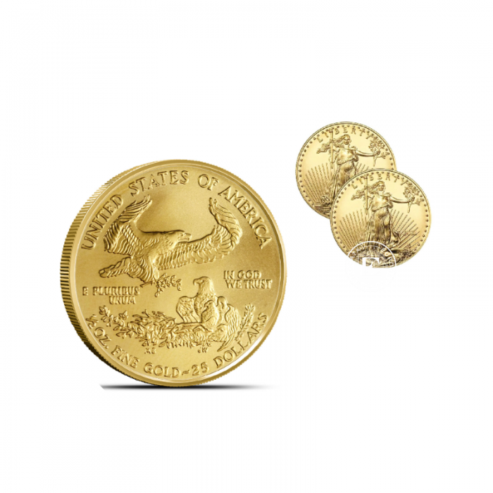1/2 oz (15.55 g) gold coin American Eagle, USA (random year)