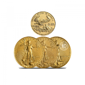 1/4 oz (7.78 g) auksinė moneta Amerikos Erelis, JAV (atsitiktiniai metai)