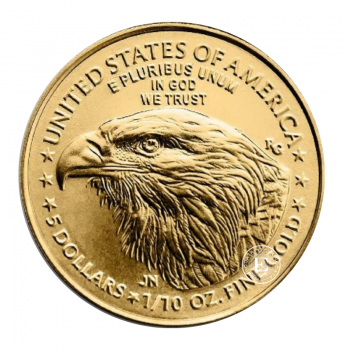 1/10 oz (3.11 g) auksinė moneta Amerikos Erelis, JAV 2026