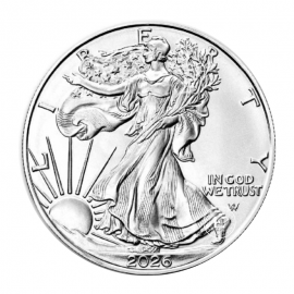 1 oz (31.10 g) sidabrinė moneta Amerikos Erelis, JAV 2026