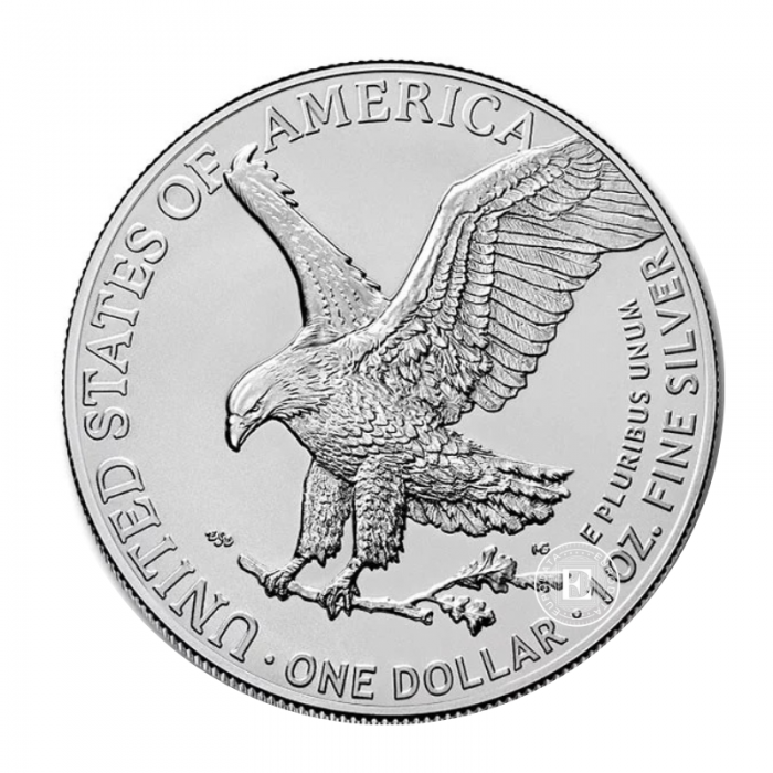 1 oz (31.10 g) sidabrinė moneta Amerikos Erelis, JAV 2026