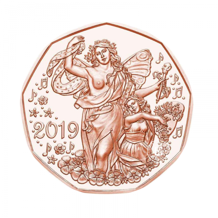 5 Eur moneta miedziana Joy of Life, Austria 2019