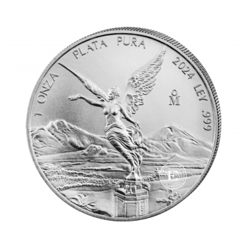 1 oz (31.10 g) sidabrinė moneta Laisvės angelas, Meksika 2024