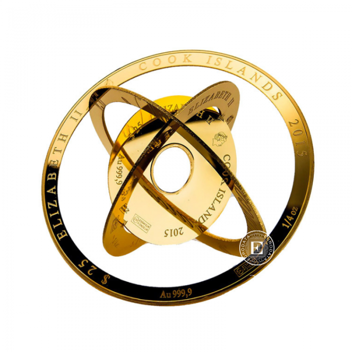 1 oz (31.10 g) Gold-Barren Armillary, Valcambi 999.9